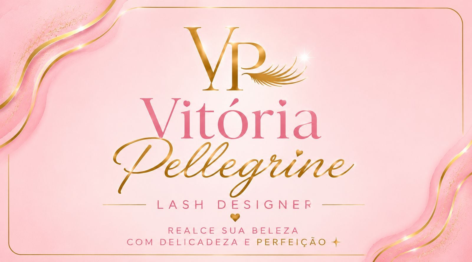 Logótipo oficial VP Vitória Pellegrine Lash Designer